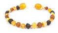 Load image into Gallery viewer, Baltic Amber Teething Necklace & Bracelet For Children / Multicolour / Raw Unpolished / Extra Effective
