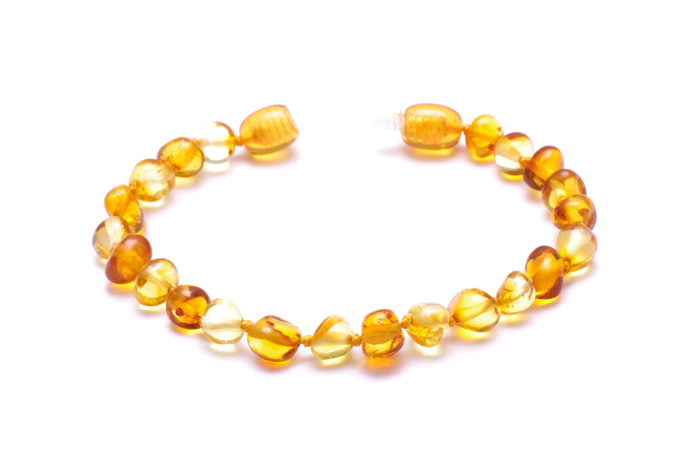 Amber Teething Necklace & Bracelet For Children / Extra Safe & Authentic