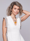 Load image into Gallery viewer, AMBER NECKLACE & EARRING  - FOR A DECIDEDLY UNIQUE STYLE
