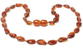 Load image into Gallery viewer, Baltic Amber Necklace and/or Bracelet For Children / Polished Beads / Cognac Colour
