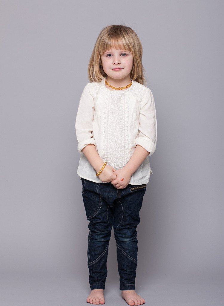 Amber Teething Necklace & Bracelet For Children / Extra Safe & Authentic - Baltic Secret
