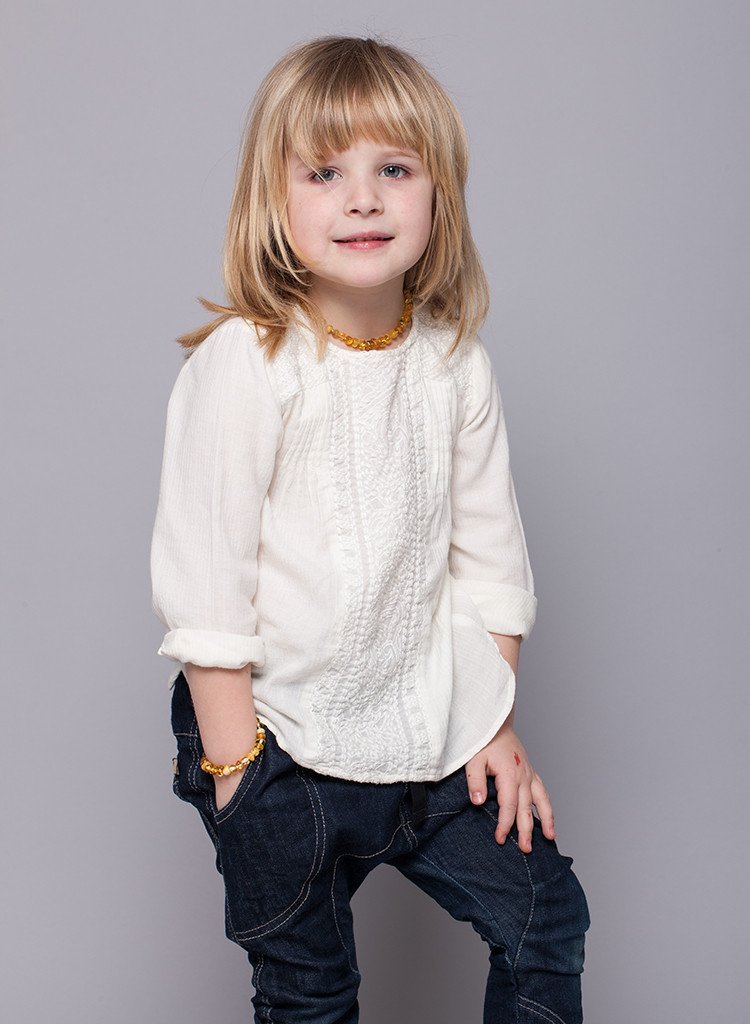 Amber Teething Necklace & Bracelet For Children / Extra Safe & Authentic - Baltic Secret
