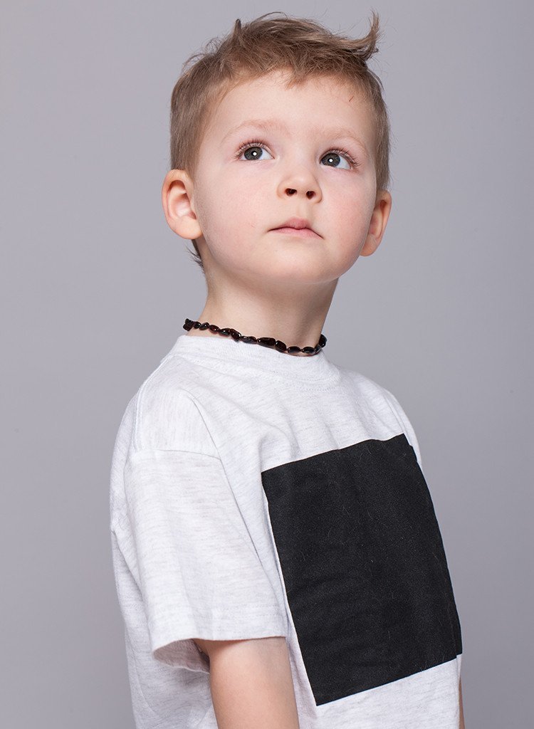 Premium Baltic Amber Necklace and/or Bracelet For Children / Polished / Cherry Colour / Extra Safe & Authentic / CHR.P-BN-BS - Baltic Secret