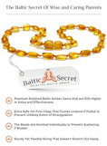 Load image into Gallery viewer, Premium Polished Baltic Amber Necklace & Bracelet For Children / Extra Safe / HNY.P.BN - Baltic Secret
