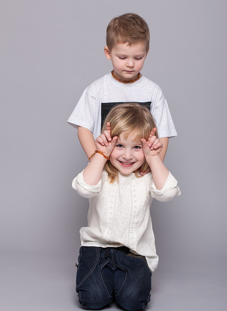 Premium Raw Baltic Amber Necklace & Bracelet For Children / Extra Safe - Baltic Secret