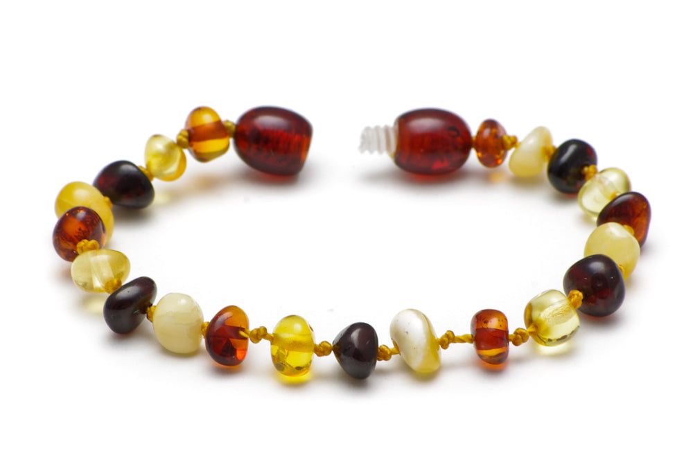 Premium Baltic Amber Necklace & Bracelet For Children / Extra Safe