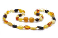 Load image into Gallery viewer, Premium Baltic Amber Necklace & Bracelet For Children / Extra Safe / MLT.P.BN

