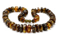 Load image into Gallery viewer, Luxurious GREEN AMBER BEAD NECKLACE & BRACELET SET
