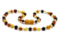 Bild in Galerie-Betrachter laden, Premium Amber Teething Necklace & Bracelet for Babies / Polished / Multicolour / Extra Safe & Authentic / MLT.P-BRQ
