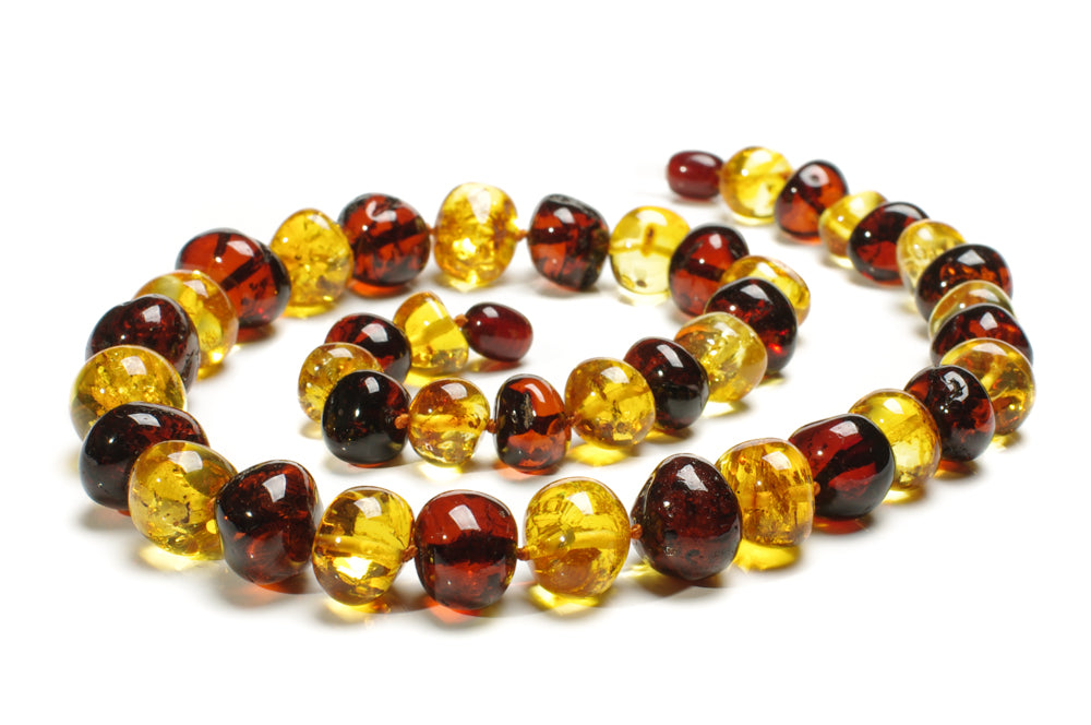 LUXURY AMBER NECKLACE FOR HER , LEMON & CHERRY