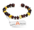 Load image into Gallery viewer, Premium Raw Baltic Amber Necklace and/or Bracelet For Children / Extra Safe
