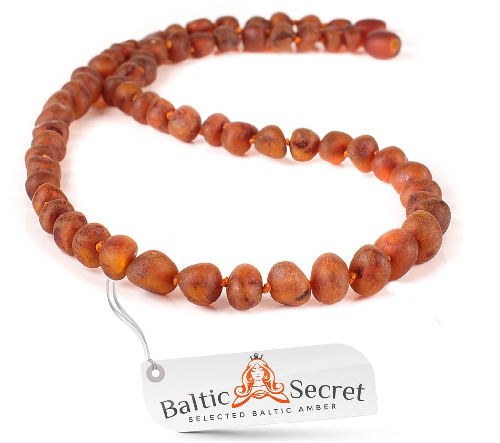 Polished Nuts Style Multicolor Baltic Amber Teething Necklace