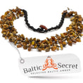Load image into Gallery viewer, AMBER NECKLACE & BRACELET - GREEN AMBER - UNIQUE STYLE - Baltic Secret
