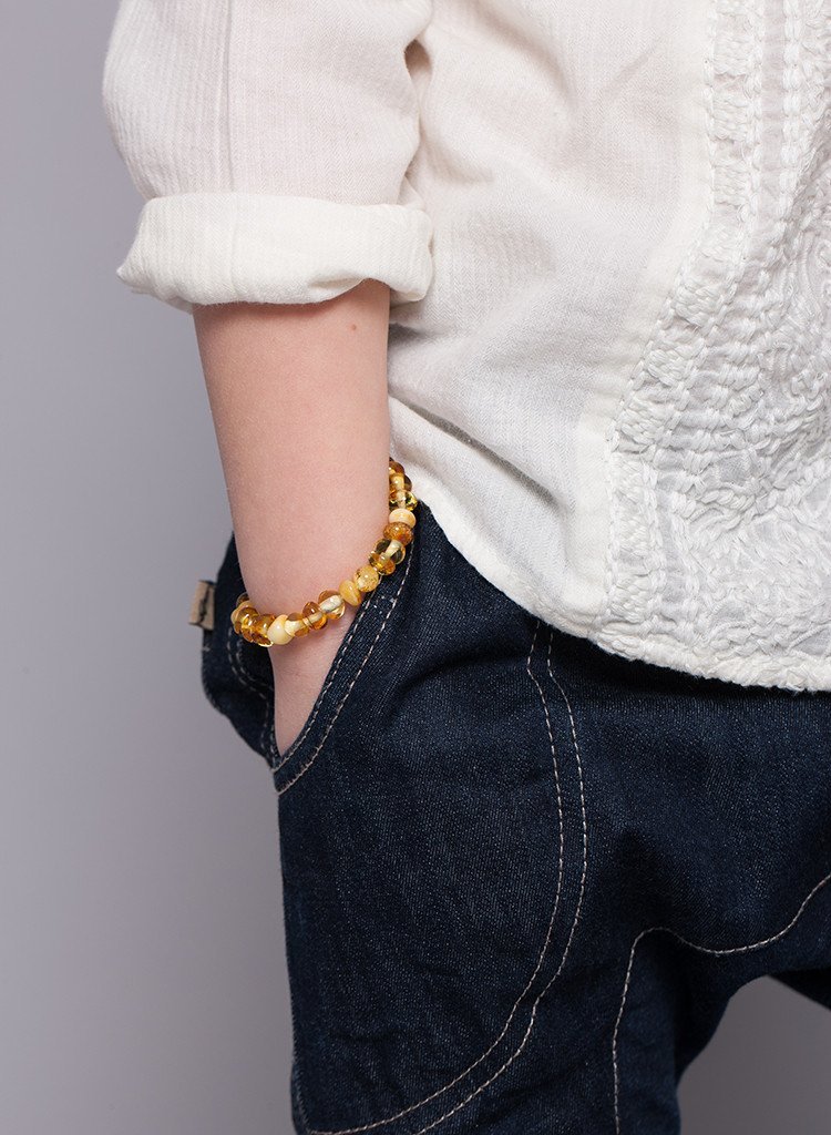 Amber Teething Necklace & Bracelet For Children / Extra Safe & Authentic - Baltic Secret