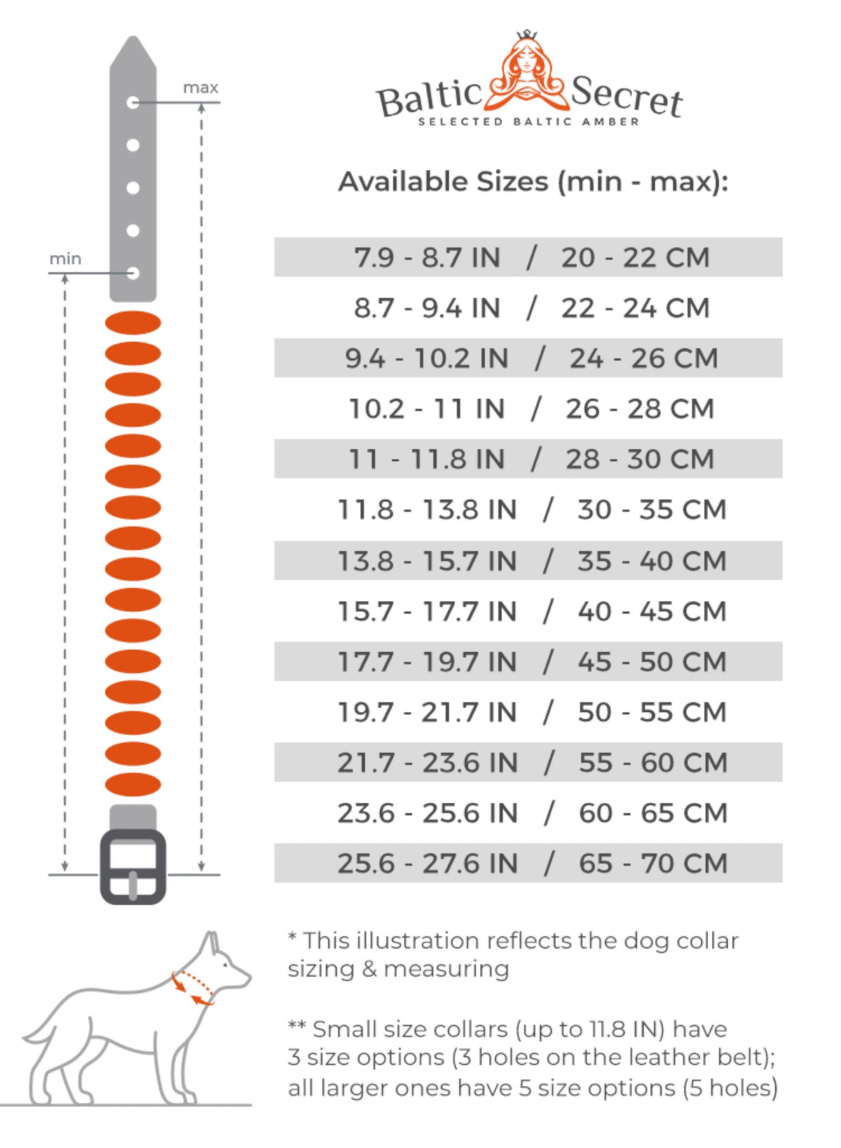 Grey Leather Amber Pet Collar