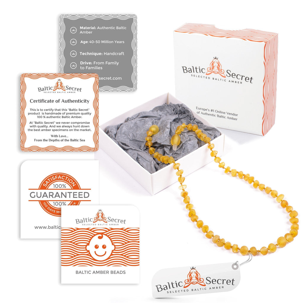 Polished Multi Baltic Amber Bracelet for Baby, Infant, Toddler, Big Ki
