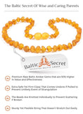 Load image into Gallery viewer, BALTIC AMBER TEETHING NECKLACE & BRACELET FOR CHILDREN / HONEY COLOUR / RAW UNPOLISHED / EXTRA SAFE & EFFECTIVE / HNY.U-BRQ - Baltic Secret
