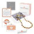 Load image into Gallery viewer, Baltic Amber Teething Necklace & Bracelet For Children / Multicolour / Raw Unpolished / Extra Safe & Effective / MLT.U.BRQ - Baltic Secret
