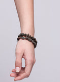 Load image into Gallery viewer, BALTIC BLACK AMBER NECKLACE & BRACELET - RAW BEADS - Baltic Secret
