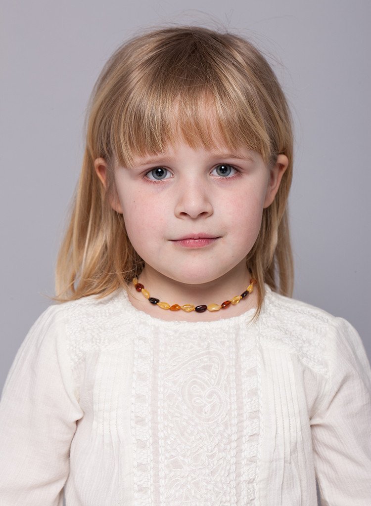 Premium Baltic Amber Necklace & Bracelet For Children / Extra Safe / MLT.P.BN - Baltic Secret