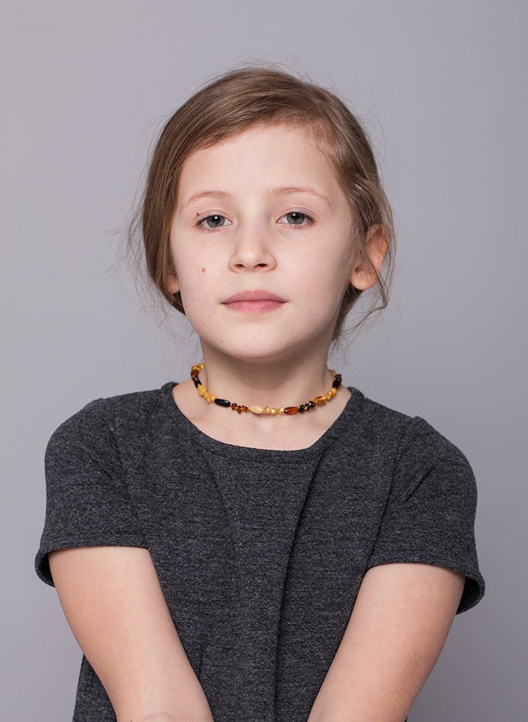Premium Baltic Amber Necklace & Bracelet For Children / Extra Safe / MLT.P.MIX - Baltic Secret