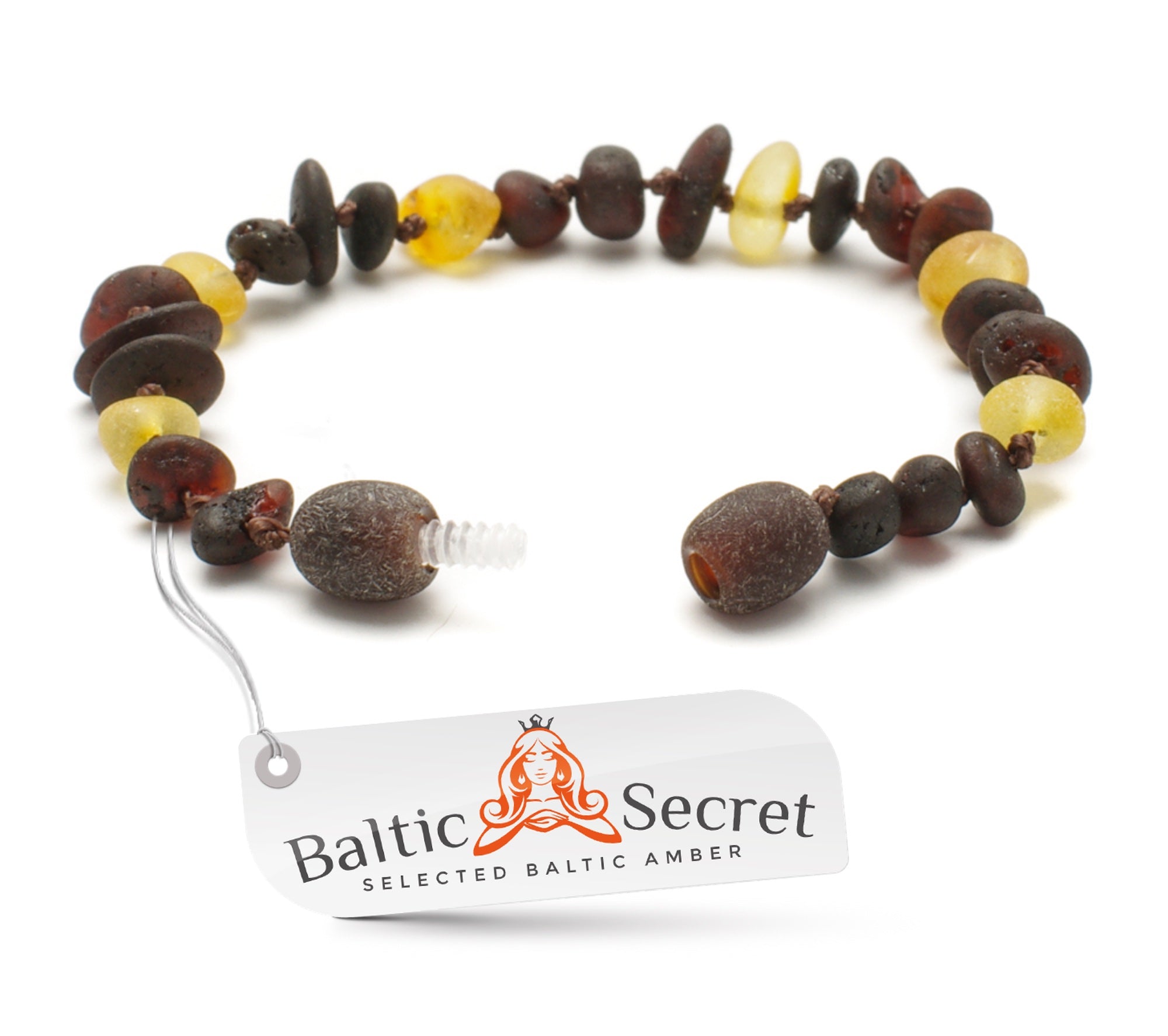 Premium Raw Baltic Amber Necklace and/or Bracelet For Children / Extra Safe